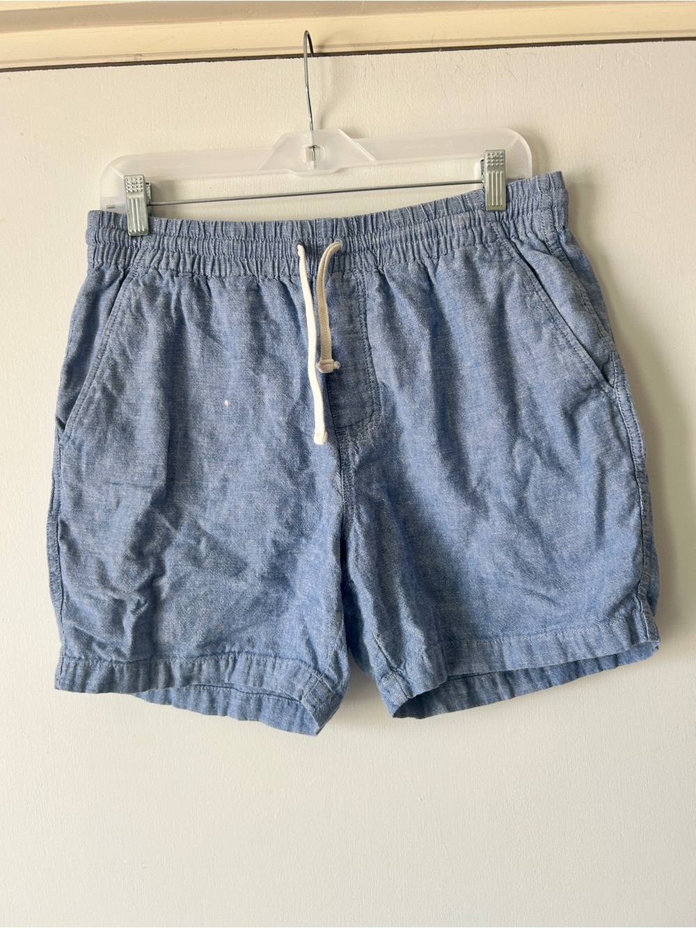 J. Crew Light Blue Elastic-Waist Athletic Shorts